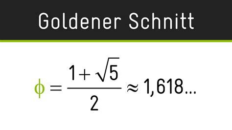 Goldene Zahl Herleitung Goldener Schnitt Phi Stetige Teilung