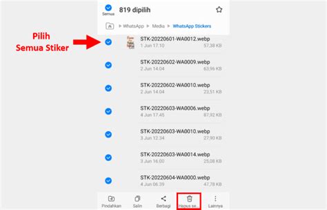 Cara Menghapus Stiker WhatsApp Favorit Satu Dan Sekaligus