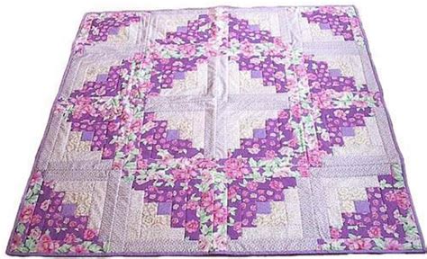 Alyssa S Quilt Craftsy Quilts Purple Quilts Log Cabin Quilts