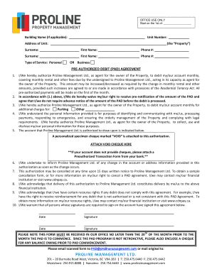 Fillable Online Pad Form Rental Fax Email Print Pdffiller