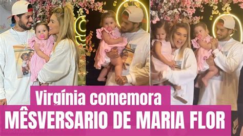 Virg Nia Fonseca Comemora M Sversario Da Maria Flor Maria Alice Puxa