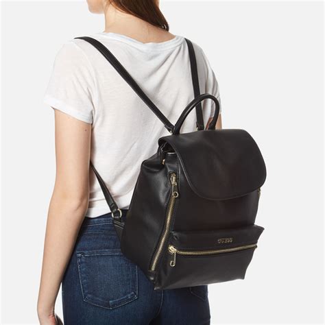 Guess Womens Alanis Backpack Black