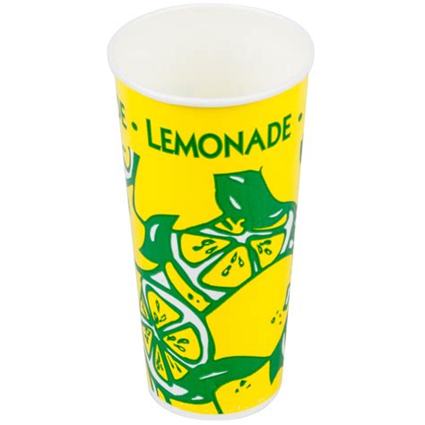 24 Oz Tall Paper Lemonade Cup 50pack