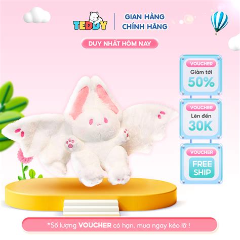 Thỏ dơi nhồi bông cm dễ thương hot trendy chất liệu mềm mại hàng