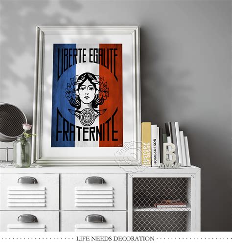 Vintage Shepard Fairey Obey Poster Liberte Egalite Fraternite Warfree