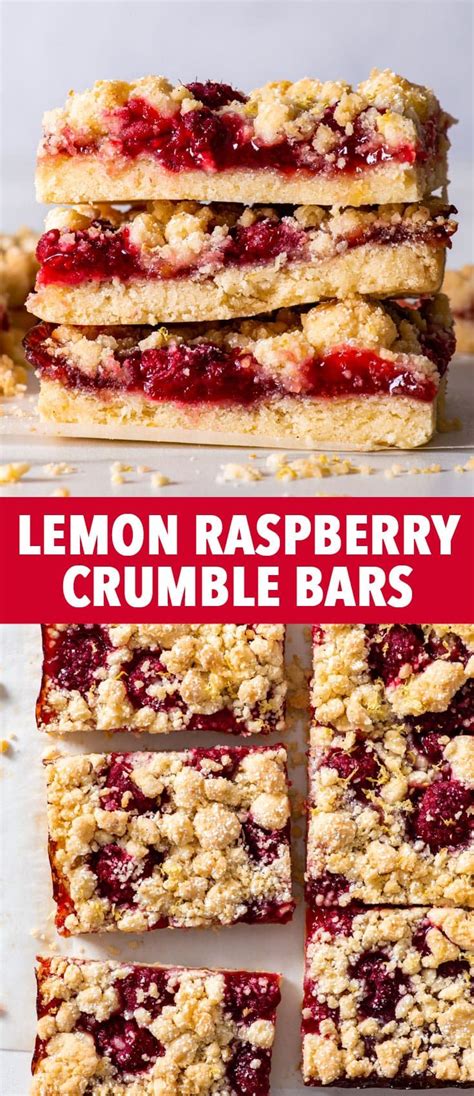 Gluten Free Lemon Raspberry Crumble Bars