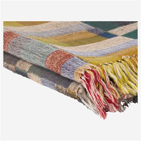 Udaya Plaid En Laine Et Soie 130 X 170 Cm Multicolore Habitat