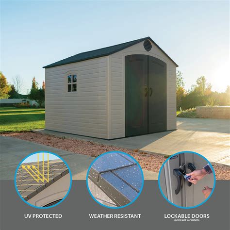 Lifetime 8 Ft. x 10 Ft. Outdoor Storage Shed – Ethpick