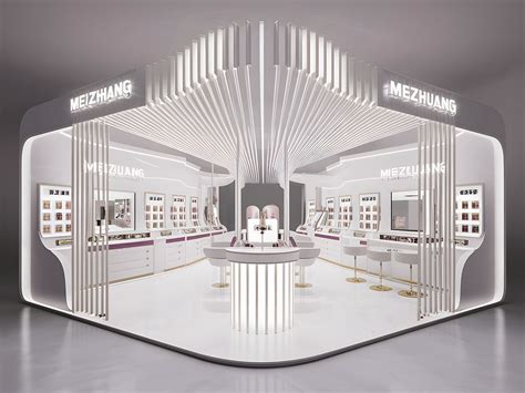 Beauty Cosmetics Display Store Booth Behance Exhibition Design