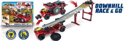 Hot Wheels Monster Truck Downhill Race Go Track Set Amazon Co Uk Toys Games