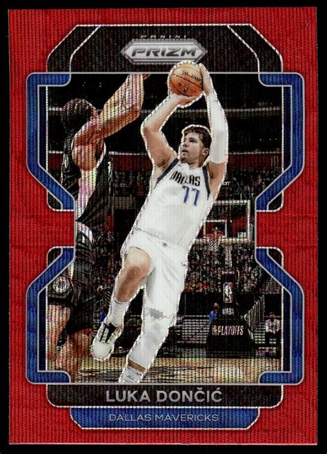 Panini Prizm Prizms Ruby Wave Luka Doncic Nm Mt