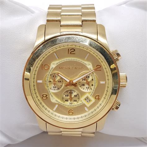 Buy The Michael Kors Mk Gold Tone Multi Dial Watch Goodwillfinds