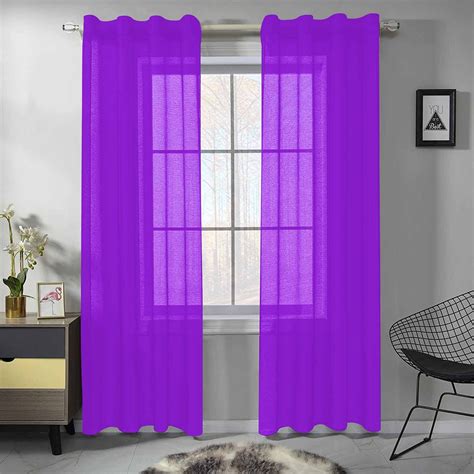 Uniquely You Purple Window Curtain X Two Piece Decorative