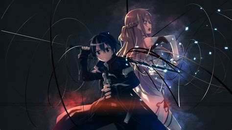 Anime Sword Art Online Asuna Yuuki Kirito Wallpaper