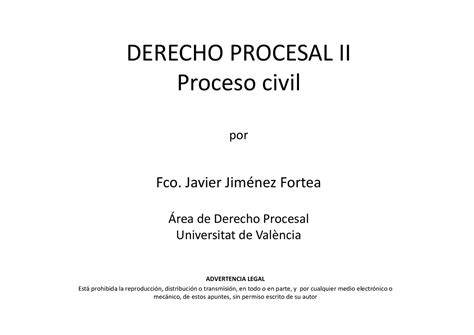 Leccion 2 Procesal 2 Apuntes De Derecho Procesal Docsity