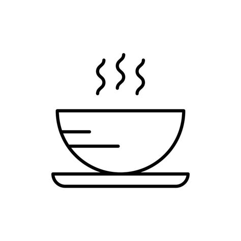 soup hot icon. outline icon 21595810 Vector Art at Vecteezy