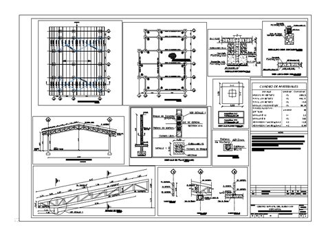 Cubierta Escuela En Autocad Librer A Cad