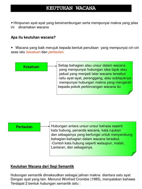 Contoh Ayat Penanda Wacana Berpasangan