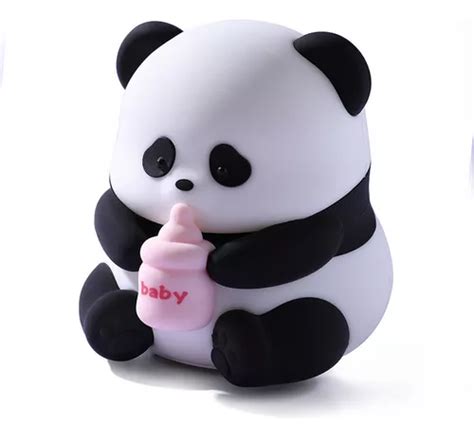 Creative Panda Fun Bottle Cute Silicone Night Light Structure A