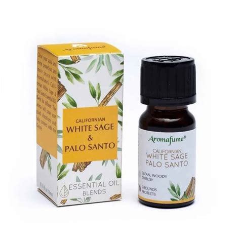 Aromafume Naturals Етерично масло от бяла салвия и пало санто | Тамян