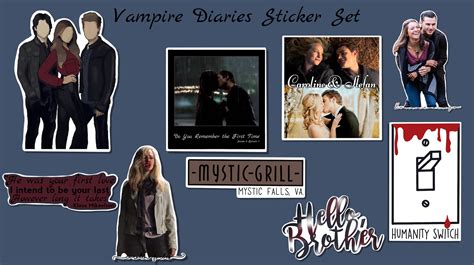 Vampire Diaries Stickers Etsy