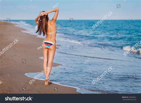 Sexy Back Beautiful Woman Bikini On Stock Photo 393699052 Shutterstock