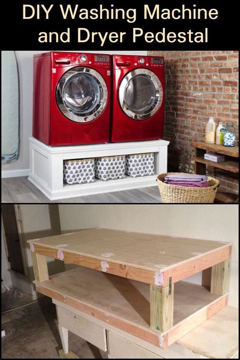 Wooden Washer And Dryer Stand The Urban Decor