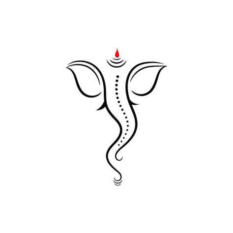 Lord Ganesha Symbol Tattoo Design