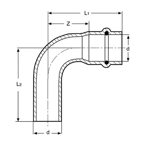 C Stahl Pressfitting V Kontur Bogen Ixa Online Kaufen