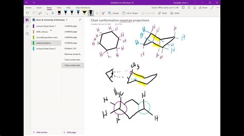 Chair Conformation Newman Projections Tutorial Youtube