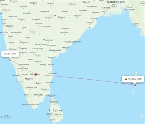 Flights From Goa To Port Blair GOI To IXZ Flight Routes