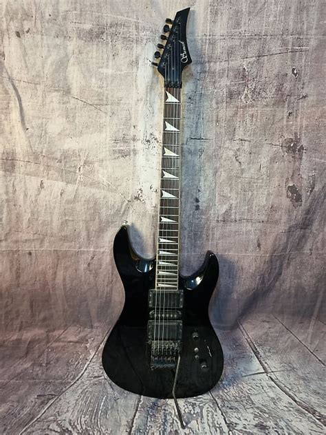 Samick Super Strat Floyd Rose 90s Black Reverb