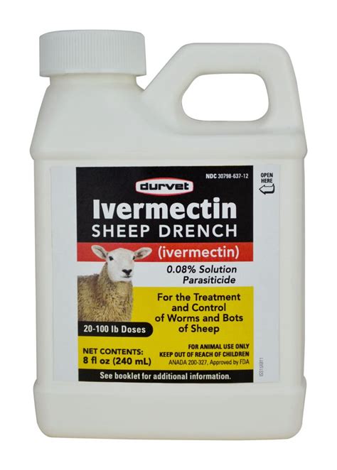 Durvet Ivermectin Sheep Drench Dewormer High Plains Cattle Supply