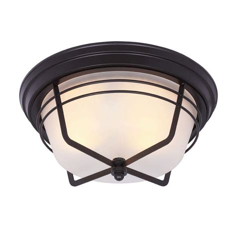 Westinghouse Bonneville Flush Mount 2 Light Outdoor Weathered Bronze