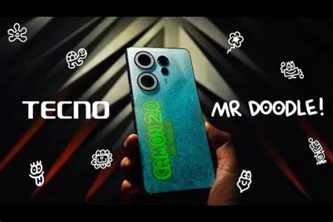 Review Techo Camon 20 X Mr Doodle HP Yang Desain Belakangnya Artistik