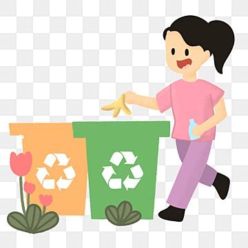 Sorting Clipart Transparent Png Hd Girl Do Garbage Sorting