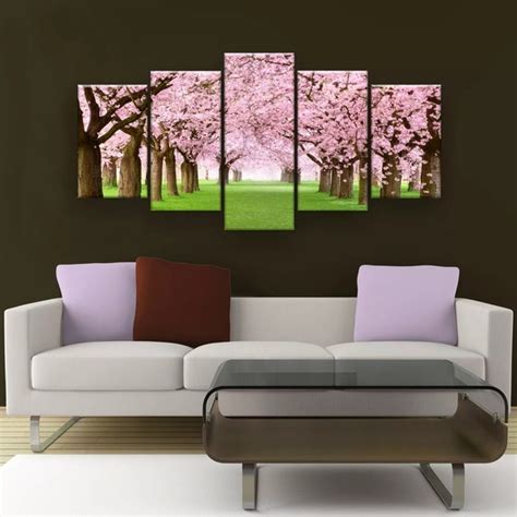 Quadro Decorativo Caminho De Cerejeiras 129x61 Sala Quarto Elo7