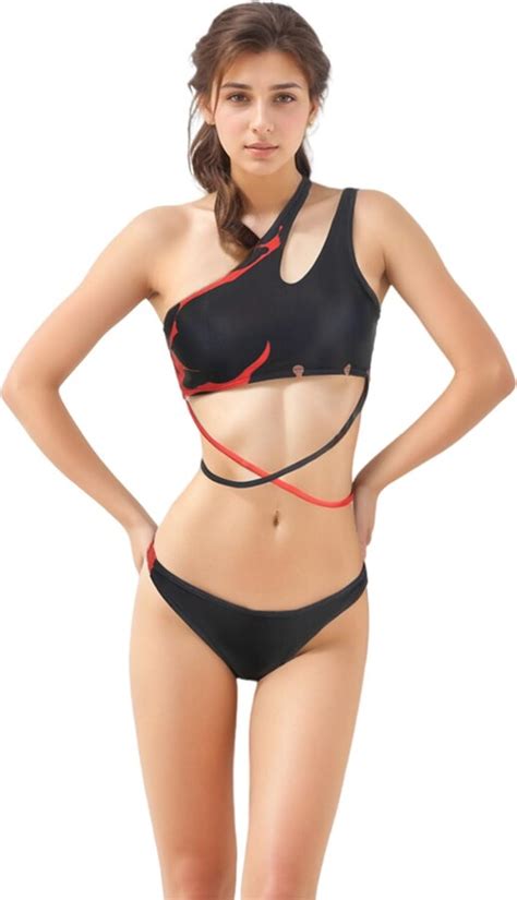 Alleyon Anime Swimsuit Womens Two Piece Bathing Suit Cosplay Bikini Set Swimwear Shopstyle