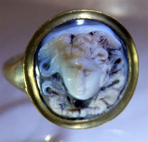 Roman Medusa Cameo Ring