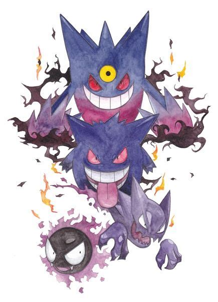 Gastly Evolutions By Nohbyl On Deviantart Artofit