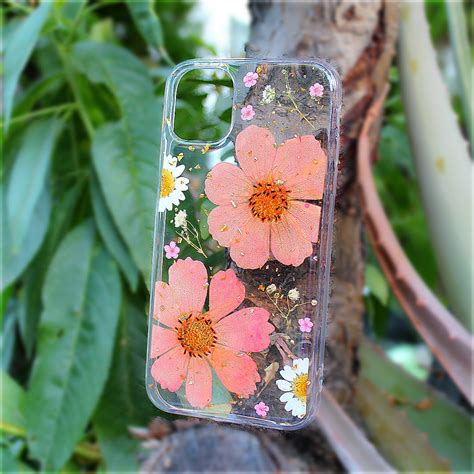 Samsung Galaxy S21 S20 Pressed Flower Phone Case Pink Etsy