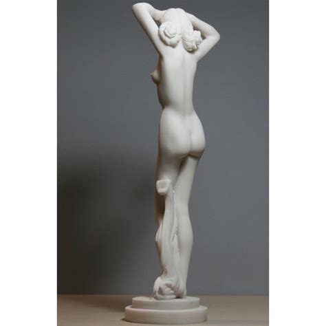 Nude Woman Cast Marble Statue Naked Female Erotic Greek Ancient Art Sculpture