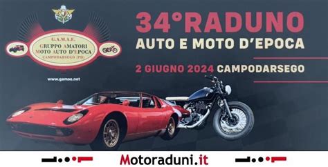 34 RADUNO AUTO E MOTO D EPOCA Motoraduno Campodarsego PD Dal 02 06