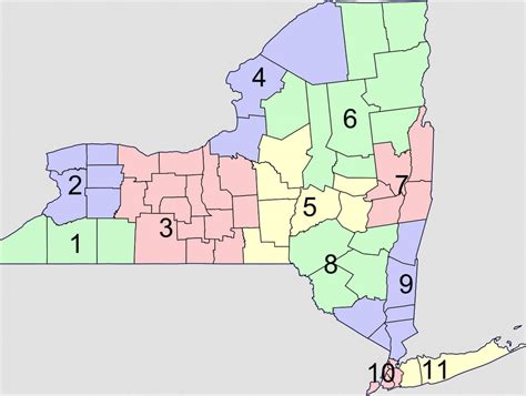 New York State Department Economic Development Regions Map