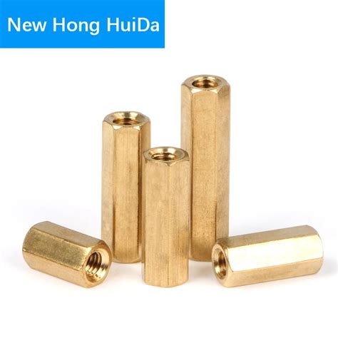 M4 Hex Brass Female Female Standoff Stud Board Mount Hexagon Threaded