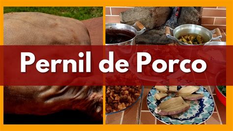 Pernil de Porco Frito Delicioso e sabor de comida de vó fartura