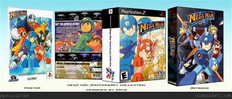 Mega Man Anniversary Collection PlayStation 2 Box Art Cover by Ervo