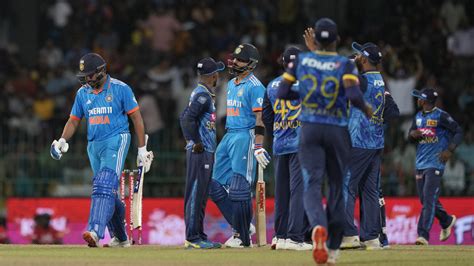 India Vs Sri Lanka 1st Odi Highlights Charith Asalanka Takes 3 Rohit