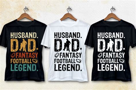 Husband Dad Fantasy Football Legend T Shirt Design Buy T Shirt Designs