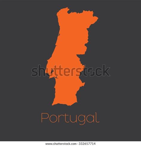 Map Country Portugal Stock Vector Royalty Free 332657714 Shutterstock